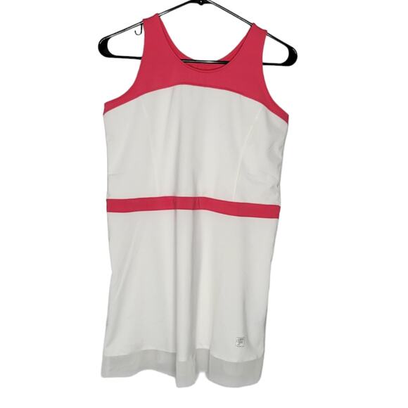 FILA White & Pink Colorblock Sleeveless Ilusion Athletic Dress NEW Girls Kids XL - Picture 1 of 7
